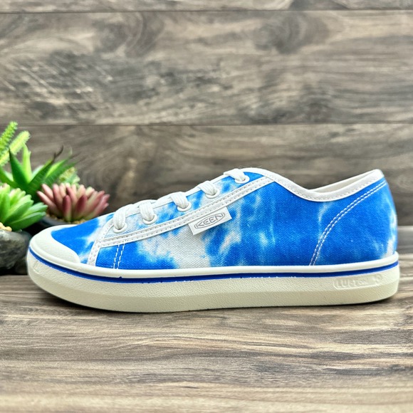 NIB Keen Elsa Lite Canvas Sneakers 9 39.5 Blue White - Picture 6 of 12